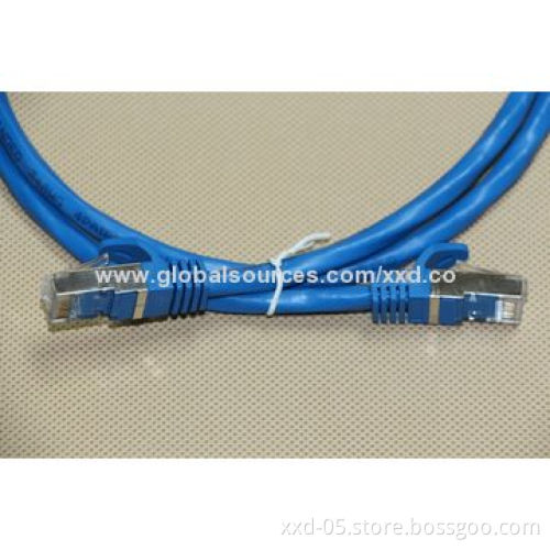 FTP Cat6A Patch Cord Cable, 24AWG Stranded Pure Copper Conductor, New Design